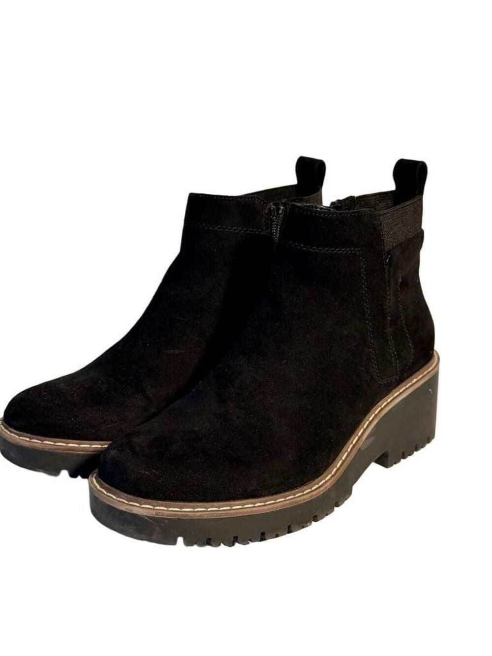 Sonoma Goods For Life Hadley Women's Black Faux Suede Chelsea Ankle Boots